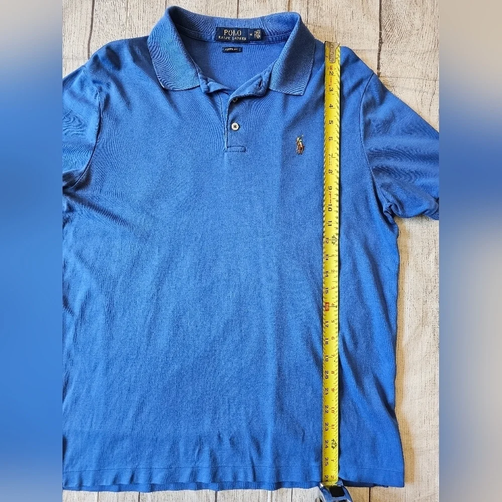 Polo Ralph Lauren Men's Size Medium Classic Fit Blue Short Sleeve Polo Shirt